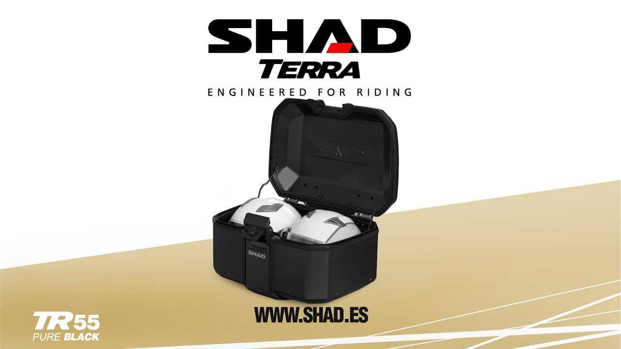 Shad TR55 Terra Top Box Pure Black - 55 Litre Video