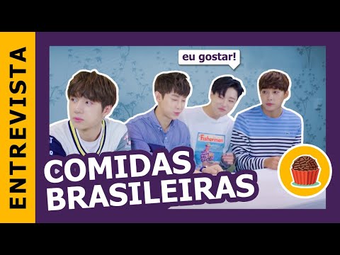 UNIQ provando comidas brasileiras| Kpop Idols try brazilian snacks | UNIQ no Brasil: Pt 2 [ENG/ESP]
