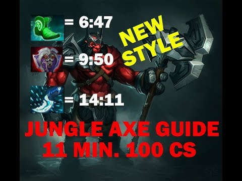 AXE JUNGLE 7.06 NEW GUIDE. 100 CS in 11 mins