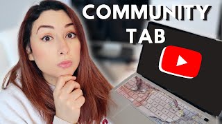 how to get community tab on youtube computer