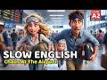 Airport Chaos… We Almost Missed Our Flight 😱✈️ | Slow English Story (A2 Level) DEFAULT Thumbnail