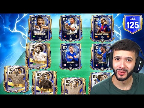 MONTEI MEU TIME TOTY COM GERAL MÁXIMO NO FC MOBILE! 😭