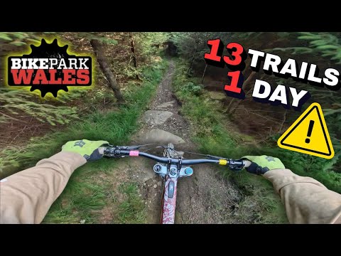 Can I Survive EVERY Black Trail at BikePark Wales?! | Full Send POV