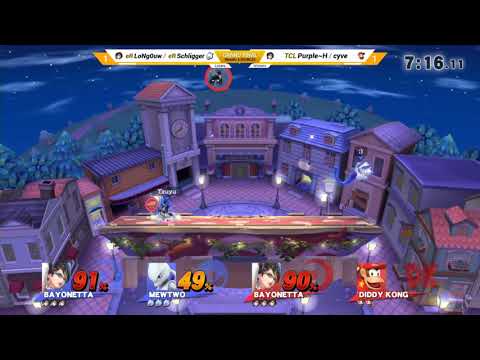 AGON N2 - TCL | Purple~H + cyve Vs. eR | Schligger + eR | LoNg0uw  - Grand Final - Smash 4 Doubles