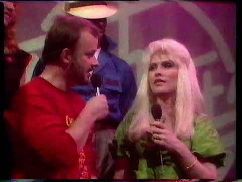 John Peel and Debbie Harry Countdown the Charts on TOTP December 1982