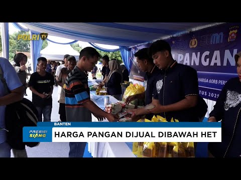 LIVE REPORT - POLDA BANTEN GELAR GERAKAN PANGAN MURAH