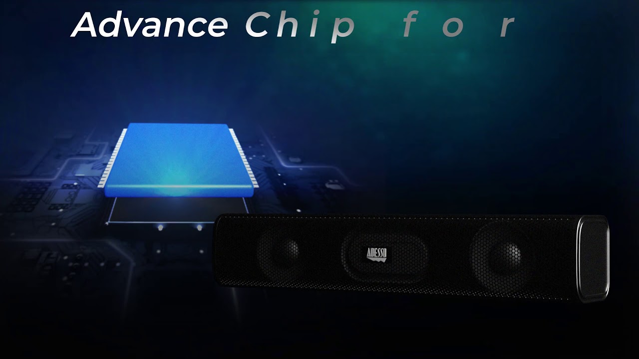 Adesso Xtream S5 - USB-Powered Sound Bar Speaker 5W x 2