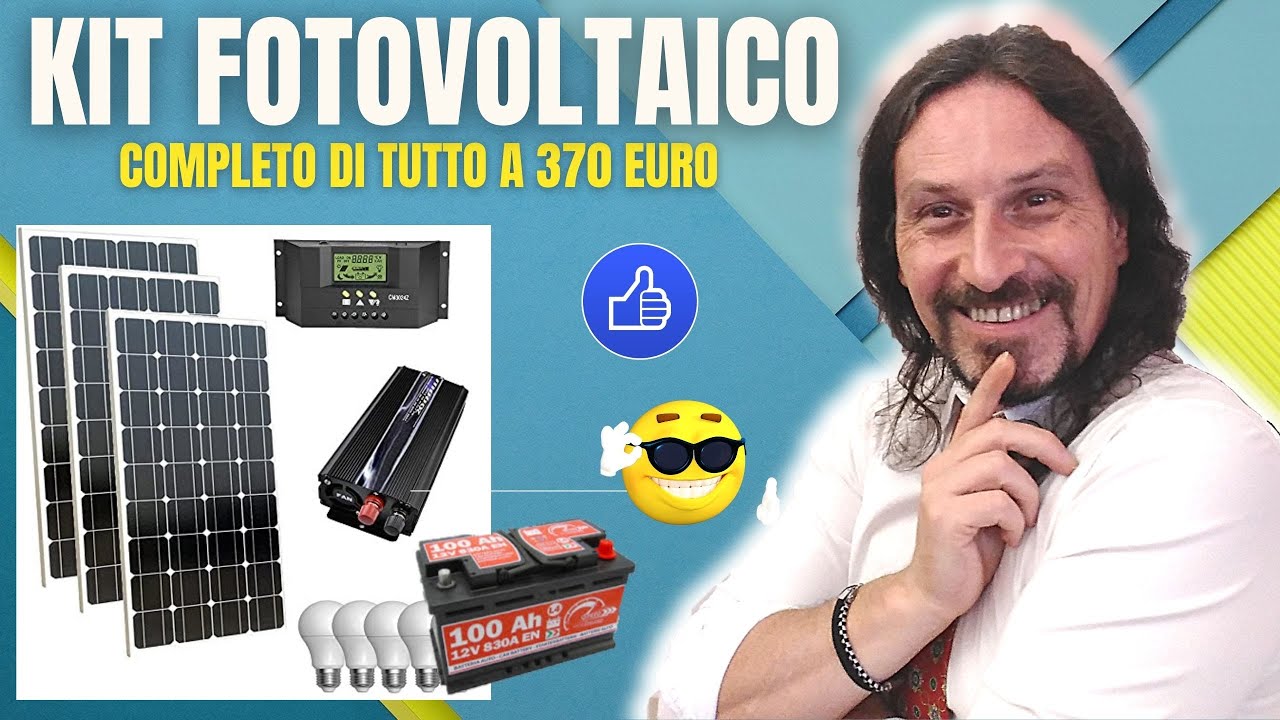 KIT FOTOVOLTAICO FAI DA TE DA 370 EURO DI ALESSIO