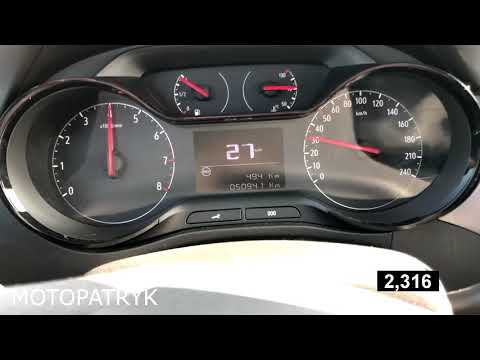 2019 Opel Crossland X 1.2 82KM HP PS 0-100 acceleration 0-140 km/h kmh 0-60 mph tacho przyspieszenie