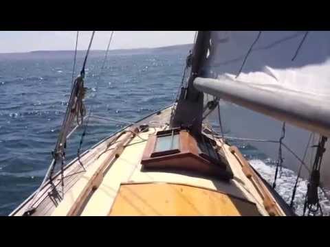 30sqm Windfall yacht SUNA (1936) sailing on North Sea, 6 June 2014
