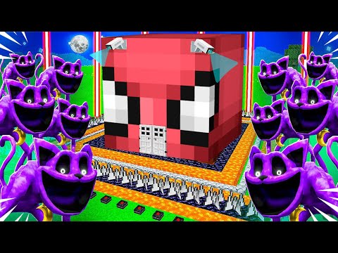 CATNAP BASKINI VS EN GÜVENLİ EV! 😱(BÜYÜK KAOS) - Minecraft