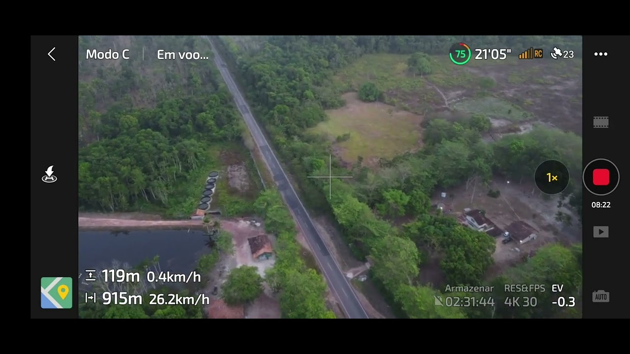 Drone DJI Mine 4K - Teste de autonomia da bateria estendida