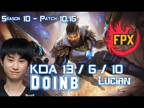 FPX Doinb LUCIAN vs NEEKO Mid - Patch 10.16 KR Ranked