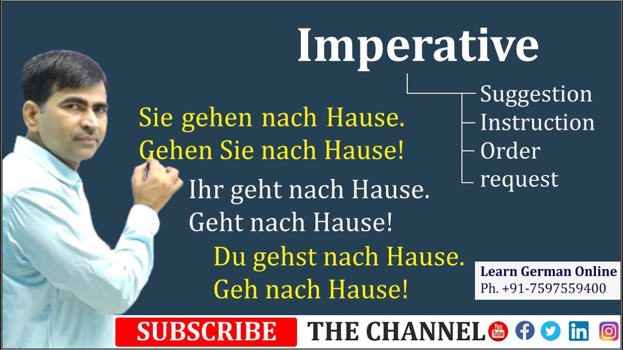 Imperative German  How to form the German Imperative ?  German Grammar for A1 A2 Learn German