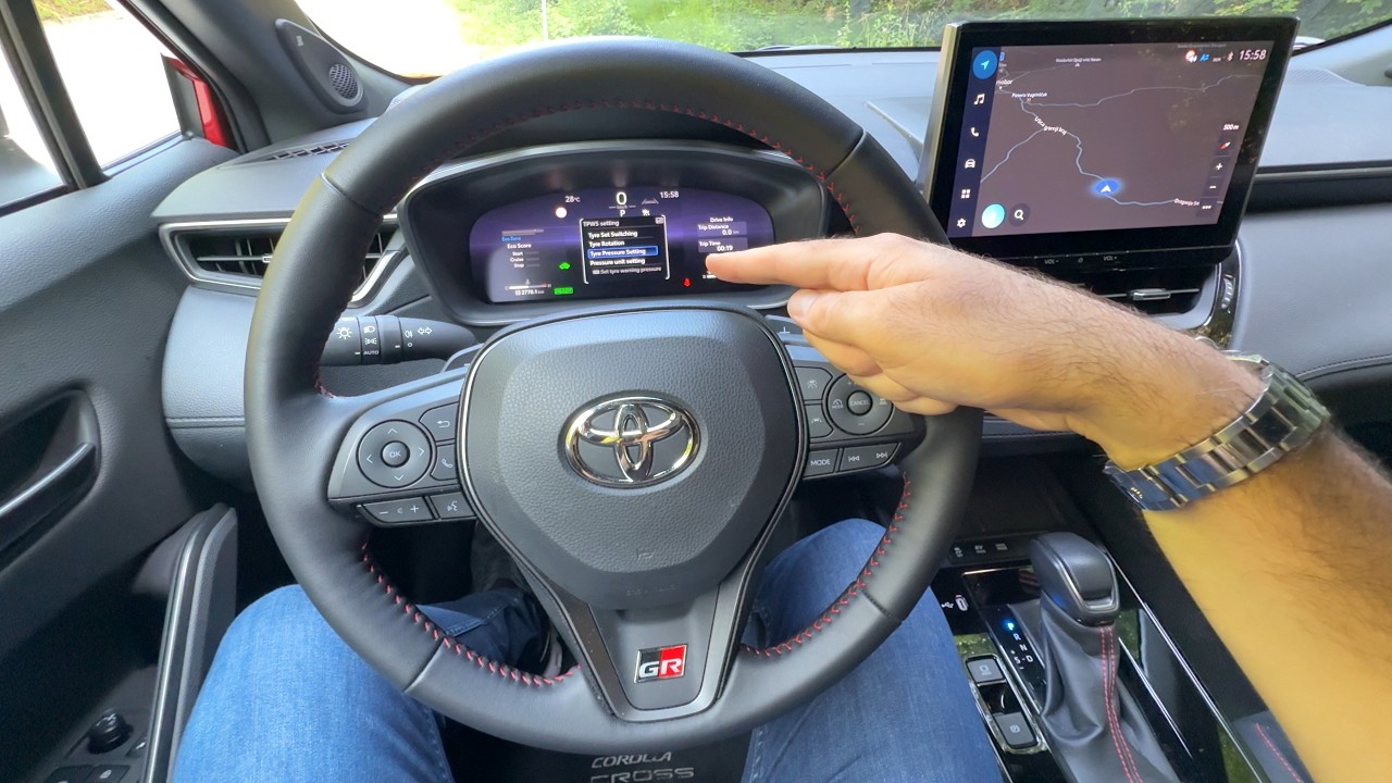 TOYOTA COROLLA CROSS 2026 FACELIFT - how to reset the TIRE PRESSURE MONITORING system