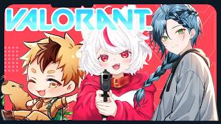 【#valorant 】緑叶とえいさくとトリオランク！ネオン帰ってきても勝てる！