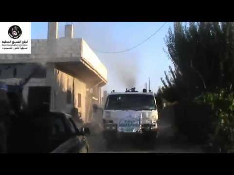 التصدي للطيران الحربي بالدوشكا على جبهة طفس  من قبل حركة أحرار الشام الإسلامية ضمن معركة توحيد الصفوف