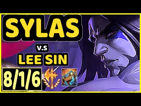 AKAADIAN (SYLAS) vs LEE SIN - 8/1/6 KDA JUNGLE GAMEPLAY - NA Ranked DIAMOND