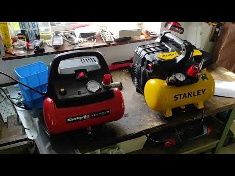 Stanley 100 8 6 Silent Air Compressor DST 100 8 6SI, 750 W, 230 V, Giallo