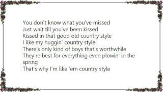 Wanda Jackson - Lovin' Country Style Lyrics