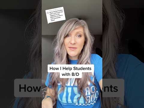 How To Help Kids With B/D Reversals #scienceofreading #alphabet #shorts #readingtips