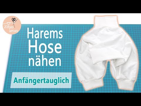 Pumphose - Haremshose nähen - für Anfänger ohne Schnittmuster