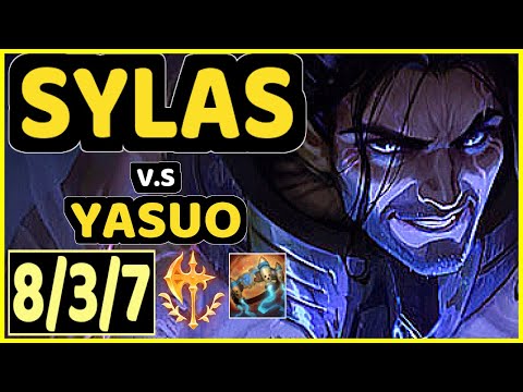 SKT T1 FAKER (SYLAS) vs YASUO - 8/3/7 KDA MID CHALLENGER GAMEPLAY - KR