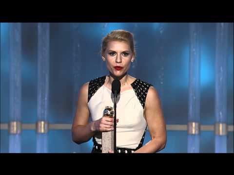 Claire Danes Wins Best Actress TV Series Drama  - Golden Globes 2012