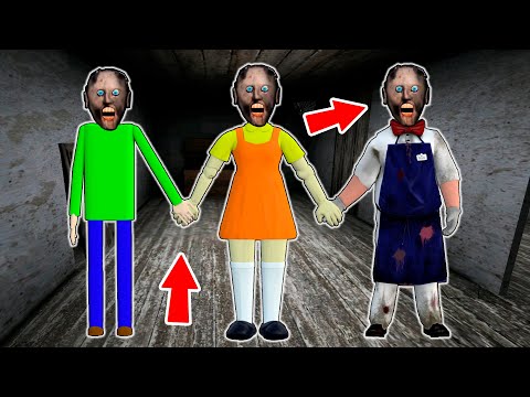 Granny vs Squid Game vs Scary Teacher vs Ice Scream - funny horror animation (funniest episodes)