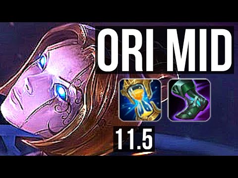 ORIANNA vs FIZZ (MID) | Rank 6 Ori, 5/1/5, 300+ games | KR Challenger | v11.5