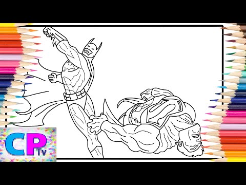 Batman Fights Superman Coloring Pages/Superheroes Coloring/Elektronomia - Limitless [NCS Release]