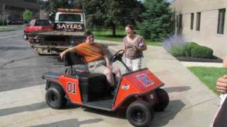 preview picture of video 'WPYX General Lee Jodee Duke golfcart'