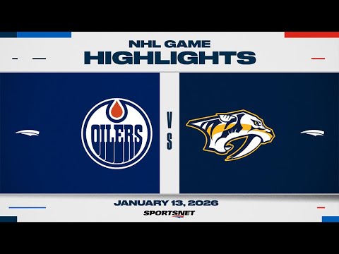 NHL Highlights | Oilers vs. Predators - January 13, 2026