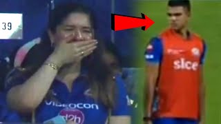 Sara Tendulkar started crying after watching Arjun Tendulkar serving drinks in MI vs CSK IPL