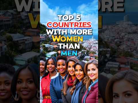 5 countries with more women than men 😳🤯 #facts #gender #shorts