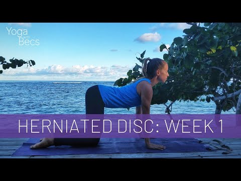 Yoga for Herniated Disc Pain | Week 1: Gentle Movement | Yoga with Becs