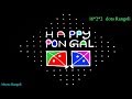 Happy Pongal Rangoli design with dots - sankranti kites muggulu - సంక్రాంతి ముగ్గులు -