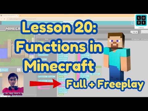 Code.org Lesson 20: Functions in Minecraft | Express Course 2024 | Code.org Answer