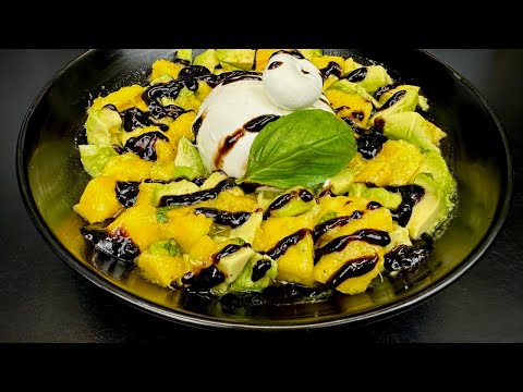 Summer Mango, Avocado and Burrata Salad