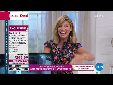 Arlo HD 4Camera Wireless Security System w/8pack Batteri...