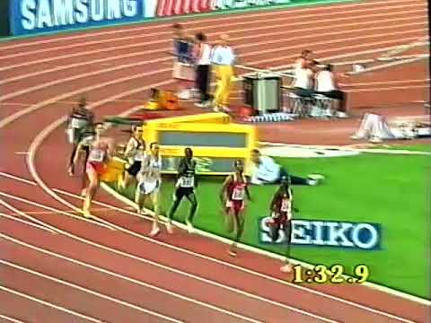 Men's 800m World Athletics Championships Athens July 1997