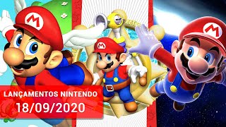 Lançamentos Nintendo Switch (18/09/2020) - Super Mario 3D All-Stars, Saboteur SiO e Mais!