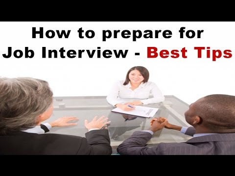 How to prepare for Job Interview - Best Tips Video