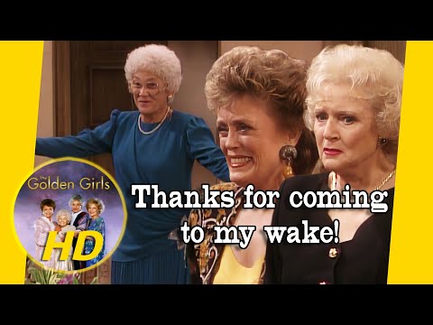 Rose forgets one important detail in the invitations for Sophia's wake. - Golden Girls HD