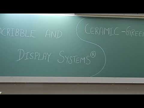 Ceramic green chalk writing board, frame material: premium a...