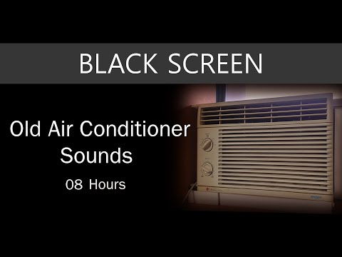 😴 Dive into Tranquility with Black Screen ASMR: 8 Hours of Soothing Old Air Conditioner Noise