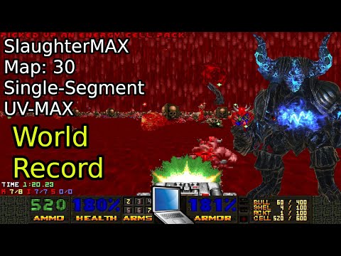 [WR] SlaughterMAX Map 30 "Bugger This" UV MAX [DOOM II]