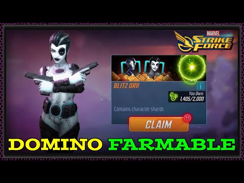 X-Force Domino Farmable In Blitz Store!! ~100 Orb Opening + Red Star Orbs!! Marvel Strike Force