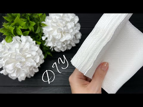 Easy Tissue Paper Hydrangea DIY Paper Flowers Craft Tutorial