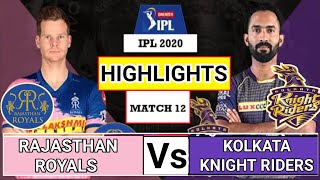 KKR vs RR IPL 2020 Match 12 Full Match Highlights | rr vs kkr highlights | ipl 2020 highlights